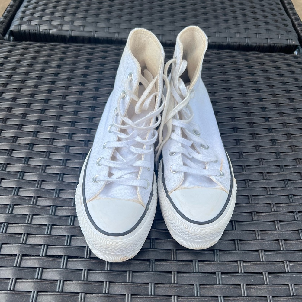 White High-Top Sneakers